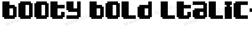 booty bold ltalic字体转换